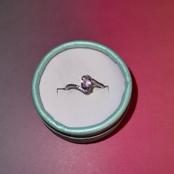 RBP 2151 Too Darling Lab Created light Amethyst size 8 - Picture 4 of 7